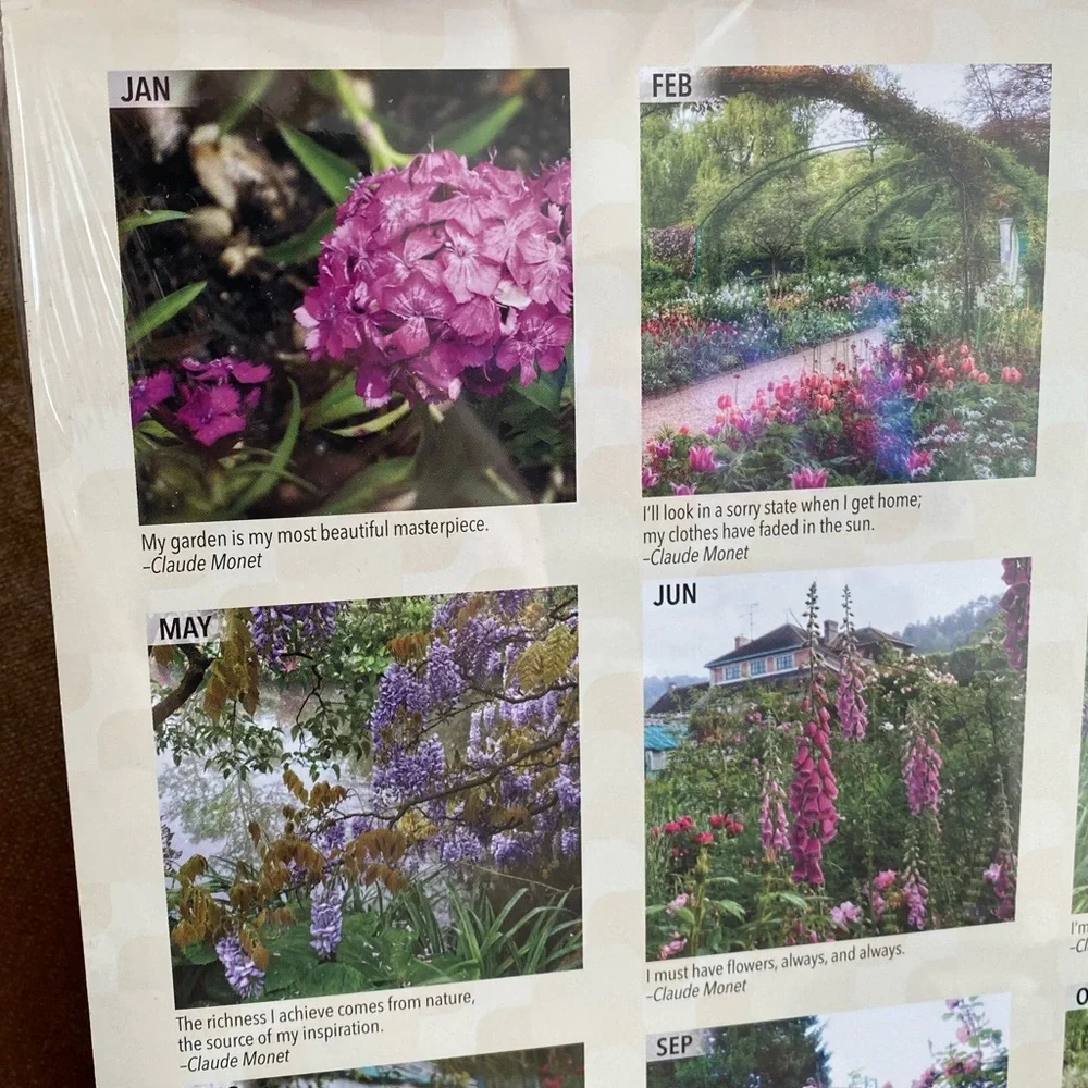 ☀️🏝️NWT 2021 Calendar Monet’s Garden